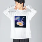 naoyuのスペースオバケ ビッグシルエットロングスリーブTシャツ