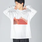 Amiの狐の赤太鼓橋 Big Long Sleeve T-Shirt