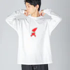 たま屋の赤い帽子ののえるちゃん  走る Big Long Sleeve T-Shirt