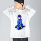 AQUAの涙の雨と星 地雷女子 Big Long Sleeve T-Shirt