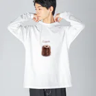 まりまりお絵描きのカヌレ/canelé Big Long Sleeve T-Shirt