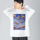 花エヴリのクリスマスキャンドル Big Long Sleeve T-Shirt