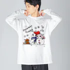 Oh!Challeの雪だるまちゃんカップル Big Long Sleeve T-Shirt