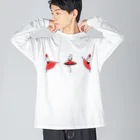 石山 陸 の3匹キトリ Big Long Sleeve T-Shirt