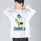 ビビットカラーアイテムズのスケーターくん Big Long Sleeve T-Shirt