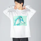 ことりみゆのぶんちょうたち ビッグシルエットロングスリーブTシャツ