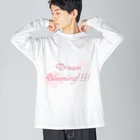 Mato15_StoreのDream Blooming ビッグシルエットロングスリーブTシャツ