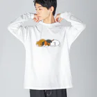 ふわにゃんshopのツチノコ☆キャッツ Big Long Sleeve T-Shirt