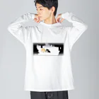 ももくらげ＊miroirLimiteの雪の中追いかけっこ Big Long Sleeve T-Shirt