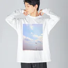 空屋　sorayakusakaの200705031110000　空 ビッグシルエットロングスリーブTシャツ