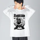 限界破裂 ExplosionLimitのアサイラム（白地用） Big Long Sleeve T-Shirt