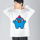 CO2 SHOP in SUZURIの怪獣の友達　モノ Big Long Sleeve T-Shirt