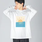 十織のお店の初日の出 Big Long Sleeve T-Shirt