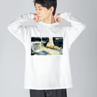 874NatureWorksの渋くて凛々しいイケメンすぎる猿 Big Long Sleeve T-Shirt