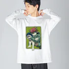 怪獣流通センターの独りぼっち怪獣と花束（奇跡） Big Long Sleeve T-Shirt