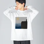 たまねこの釣りをする前 Big Long Sleeve T-Shirt