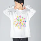 tetote ai design hut ～森の中のデザイン制作所～の花ごころ　恋ごころ Big Long Sleeve T-Shirt