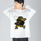 オリジナルデザインTシャツ　SMOKIN'の黒豆DJ Big Long Sleeve T-Shirt