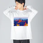 GALLERY misutawoのチェコ プラハの朝 Big Long Sleeve T-Shirt