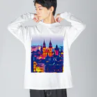 GALLERY misutawoのチェコ プラハの朝 Big Long Sleeve T-Shirt