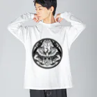 TSURUHA SHIGOROKU SHOPの鶴羽四五六モチーフ Big Long Sleeve T-Shirt