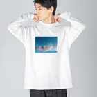 Haunted Labのpink clouds 雲 Big Long Sleeve T-Shirt