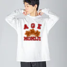 ヘンテコデザイン専門店　SYUNLABOのAGE MOMIJI Big Long Sleeve T-Shirt