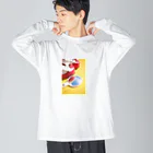 なつみ。のつうはんのいちごの靴と空 Big Long Sleeve T-Shirt