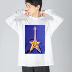 Rock★Star Guitar School 公式Goodsのアンディ・星ギター・ウォーホール ビッグシルエットロングスリーブTシャツ