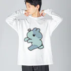 ナポリのSUZURIのゾンビうさちゃん ビッグシルエットロングスリーブTシャツ