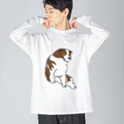 nanamaru worksの蘆雪犬B Big Long Sleeve T-Shirt