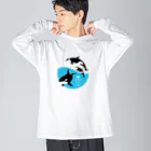 そいそいソイラテの海の王者シャチ Big Long Sleeve T-Shirt