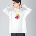 NYANGOROの妖精さん ビッグシルエットロングスリーブTシャツ