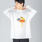 まめのき。のベニテングタケとヒョウモントカゲモドキ Big Long Sleeve T-Shirt