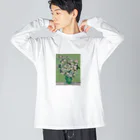 Masterpieceのゴッホ　/　バラ　Roses 1890 ビッグシルエットロングスリーブTシャツ