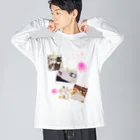 𝙈𝙊𝙈𝙊'𝙨 𝙎𝙝𝙤𝙥のMOMOとコラージュ-02 Big Long Sleeve T-Shirt