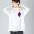 inRet-8［インレット-エイト］の心臓-01 ビッグシルエットロングスリーブTシャツ