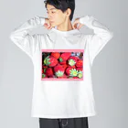 いちごichigo15苺のいちごichigo15の苺 ビッグシルエットロングスリーブTシャツ