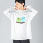 masumi maedaの寄り添う　マメルリハ　 Big Long Sleeve T-Shirt