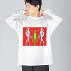 東京福袋の宇宙人君たち Big Long Sleeve T-Shirt