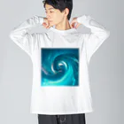 【ホラー専門店】ジルショップの宇宙キャンディー/エメラルドグリーン Big Long Sleeve T-Shirt