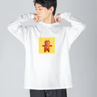 moony.galleryのくまのポピー Big Long Sleeve T-Shirt