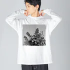 pin_designworksのエリンジウム花束 Big Long Sleeve T-Shirt