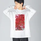 ルキちゃの紅葉 ビッグシルエットロングスリーブTシャツ