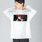 かいばしらの流し目ウルフ Big Long Sleeve T-Shirt