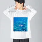 海とマッチョとKINTRAYの阿嘉島のゴマモン ビッグシルエットロングスリーブTシャツ