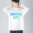 JIMOTOE Wear Local Japanの白山市 HAKUSAN CITY ビッグシルエットロングスリーブTシャツ
