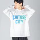 JIMOTOE Wear Local Japanの千歳市 CHITOSE CITY Big Long Sleeve T-Shirt