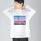 KEITOの東京の夕暮れ ビッグシルエットロングスリーブTシャツ