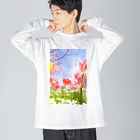 蛍石のI found the breath of spring in the park. Big Long Sleeve T-Shirt